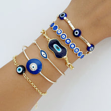 Blue Evil Eye Bracelet, Christmas Gift for Her, Greek