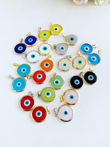 Handmade Glass Evil Eye Bead, Murano Evil Eye Charm, Evil Eye Jewelry Supply