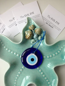 3 Pcs large evil eye beads 7cm, glass evil eye beads for home decor - Evileyefavor