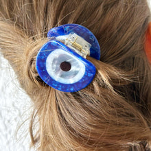 Blue Evil Eye Hair Claw Clip, Nonslip Boho-chic Hair Clips for Women