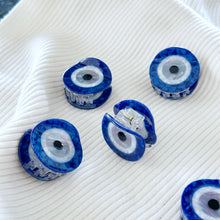 Blue Evil Eye Hair Claw Clip, Nonslip Boho-chic Hair Clips for Women