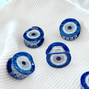 Blue Evil Eye Hair Claw Clip, Nonslip Boho-chic Hair Clips for Women