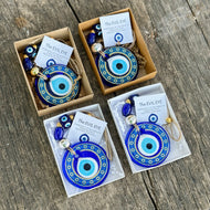 Greek Evil Eye Wall Hanging, Christmas Home Decor, Housewarming Gift, Corporate Gift - Evileyefavor