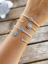 Evil Eye Bracelet Minimalist, Zircon Bracelet, Bangle & Chain Bracelets