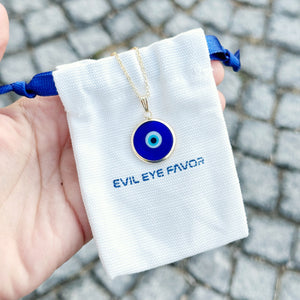 Blue Evil Eye Necklace, Murano Glass Necklace, Christmas Gift