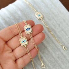 Evil Eye Bracelet, Gold Stacking Layering Bracelet, Waterproof Bracelet