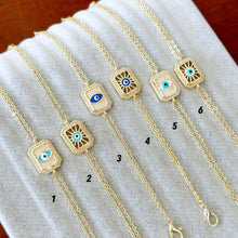 Evil Eye Bracelet, Gold Stacking Layering Bracelet, Waterproof Bracelet