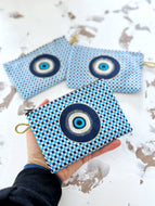 Evil Eye Abundance Purse, Evil Eye Pouch, Makeup Bag, Gift for Her