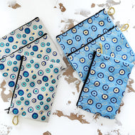 Turkish Evil Eye Abundance Purse - Blue Evil Eye Makeup Bag