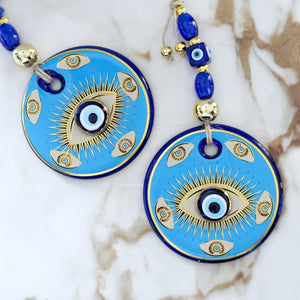 Greek Evil Eye Wall Hanging, House Protection, New Home Gift Idea