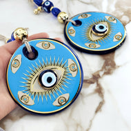 Greek Evil Eye Wall Hanging, House Protection, New Home Gift Idea