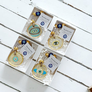 Gold Evil Eye Wall Hanging, Christmas Ornament, Housewarming Gift