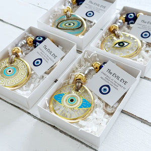 Gold Evil Eye Wall Hanging, Christmas Ornament, Housewarming Gift