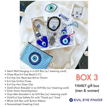 Evil Eye Gift Box for Women, Gift Box for Men, Onyx Bracelet for Men, Valentines Day Care Package for Her