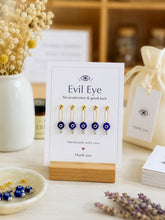 Gold Evil Eye Safety Pins, 50 pcs, Blue Glass Evil eye, Bulk Favor