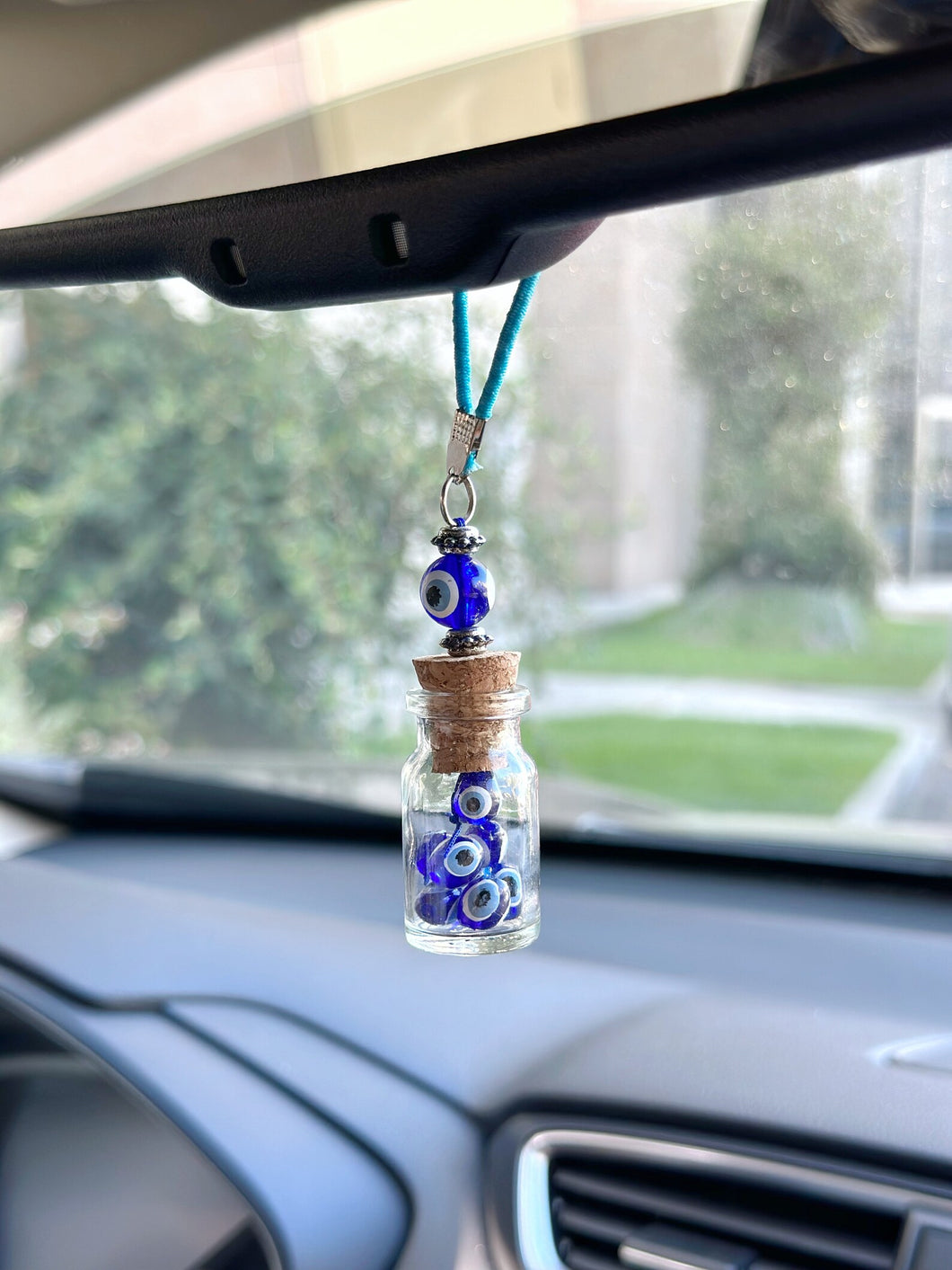 Unique mini Blue Evil Eye Car Charm Amulet for Protection