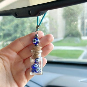 Unique mini Blue Evil Eye Car Charm Amulet for Protection