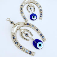 Horseshoe Wall Hanging, Evil Eye Wall Hanging, Evil Eye Wall Decor - Evileyefavor