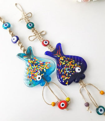 Evil eye fish wall hanging - Evileyefavor