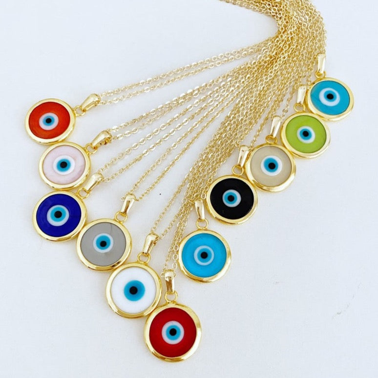 Murano Glass Evil Eye Necklace – Smilla Brav