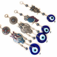 Owl wall hanging, evil eye home decoration - Evileyefavor