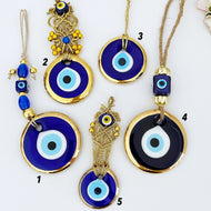Evil Eye Beads, Christmas Gift Idea, Gold Evil Eye, Christmas Tree Decoration