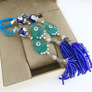 Evil Eye Car Charm, Hamsa Hand Charm, Mati Car Mirror Charm