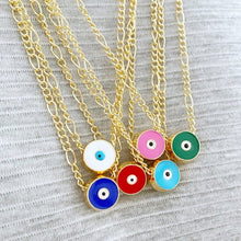 Evil Eye Necklace, Turkish Evil Eye, Gold Long Chain Necklace, Gift For Her