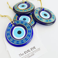 Evil Eye Bead, 7cm, Unique Evil Eye Bead, Hand painted Evil Eye, Wedding Favors for Guests