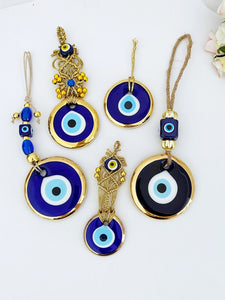 Evil Eye Beads, Christmas Gift Idea, Gold Evil Eye, Christmas Tree Decoration