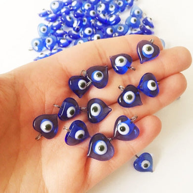 100 pcs unique wedding favors, evil eye charms with hook - Evileyefavor