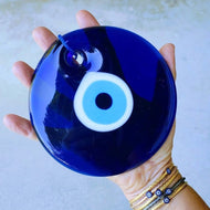 13cm Evil Eye Bead, Blue Glass Handmade Bead - Evileyefavor
