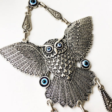 Owl evil eye wall hanging - Evileyefavor