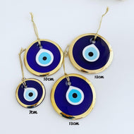 Gold Evil Eye Bead, 7cm to 13cm, Large Evil Eye Bead, Golden Evil Eye - Evileyefavor