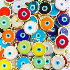 Austok 450pcs 15 Color Evil Eye Beads Set Wholesale Evil Eye Beads