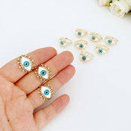 Evil Eye Ring, Stacking Ring, Tarnish Resistant Ring, Gold Protection Ring