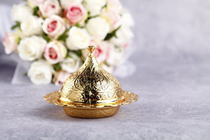 Gold luxury wedding favor box - Evileyefavor