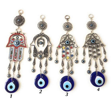 Hamsa evil eye wall decor, mosaic wall art - Evileyefavor