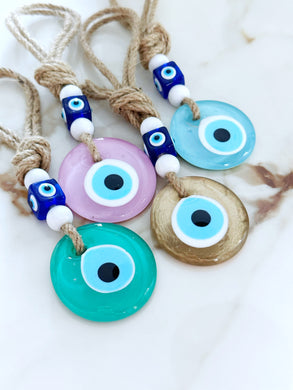 Minimal Evil Eye Bead, Protection Evil Eye Home Gift, Turkish Evil Eye
