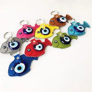 Lucky fish evil eye keychain - Evileyefavor