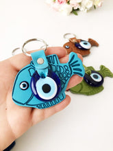Lucky fish evil eye keychain - Evileyefavor