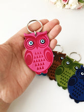 Lucky owl keychain with evil eye protection - Evileyefavor