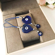 Tiny evil eye car mirror love charm - Evileyefavor