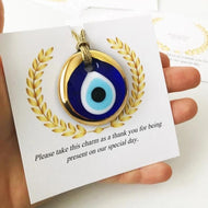 Wedding favors for guests with personalized card - Evileyefavor