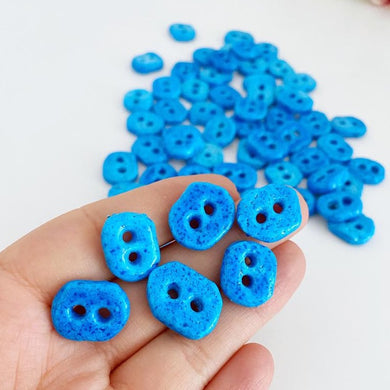 Evil Eye Beads, Handmade Syriac Beads, 2 Holes Beads, Evil Eye Beads