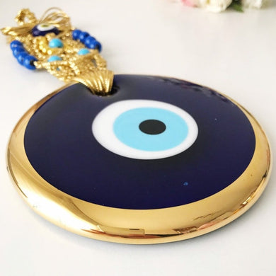 Gold evil eye wall hanging - Evileyefavor