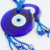 Blue Evil Eye Bead, Macrame Wall Hanging, Large Wall Hanging, Evil Eye Home Decor