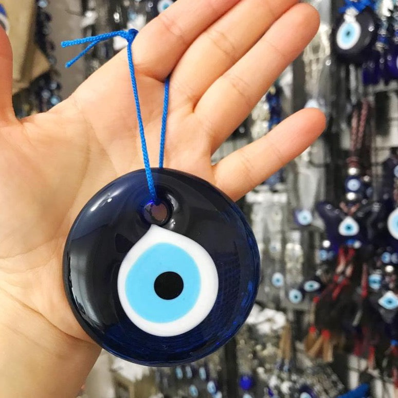 Blue Evil Eye Bead, 7cm, Greek Evil Eye, Christmas Tree Decor