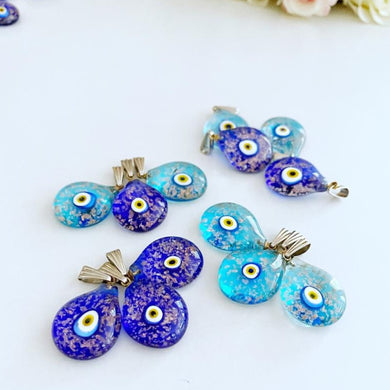 1 to 10 pcs Handmade Murano Evil Eye Bead, Glass Evil Eye, Evil Eye Necklace