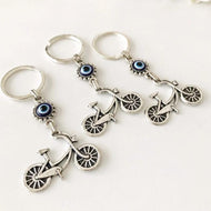 Bicycle evil eye keychain - Evileyefavor